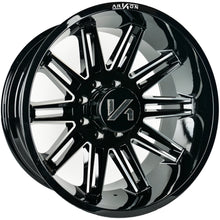 Load image into Gallery viewer, K17124401743 - Arkon Churchill 24X14 8X170 -81mm Gloss Black with Milled Edges - Arkon Wheels Canada