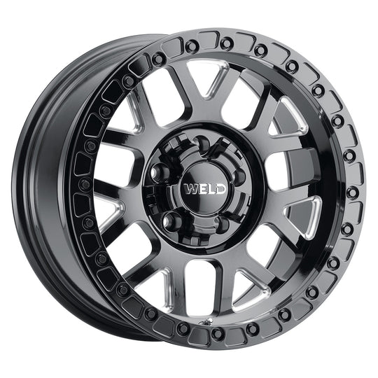 W90570057450 - WELD Off-Road Cinch Beadlock 17X10 5X139.7 / 5X127 24mm Candy Red - WELD Off-Road Wheels Canada