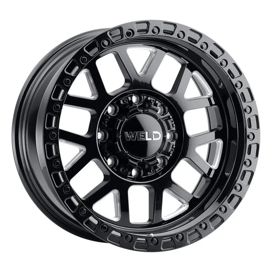 W10500057476 - Weld Off-Road Cinch 20X10 5X127 / 5X139.7 ET -18mm Gloss Black Milled - Weld Off-Road Wheels Canada
