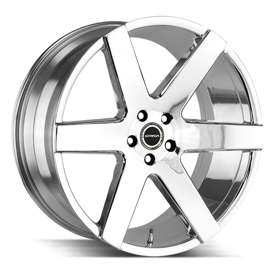 S60252025 - Strada S60 Coda 22X9.5 5x120 25mm Chrome - Strada Wheels Canada