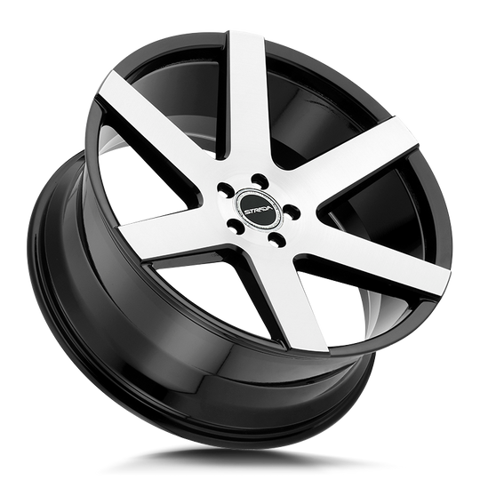 S60400015GBM - Strada S60 Coda 24X10 BLANK 15mm Gloss Black Machined - Strada Wheels Canada