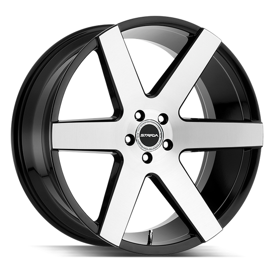 S60452025GBM - Strada S60 Coda 24X10 5x120 25mm Gloss Black Machined - Strada Wheels Canada
