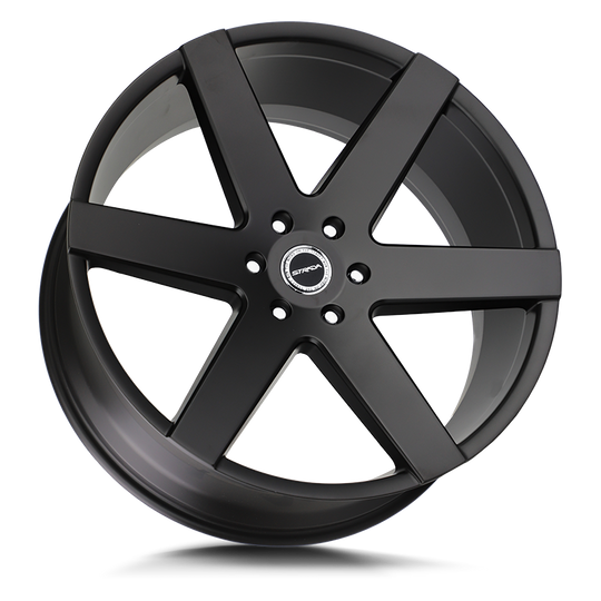 S60600015SB - Strada S60 Coda 26X10 BLANK 15mm Stealth Black - Strada Wheels Canada