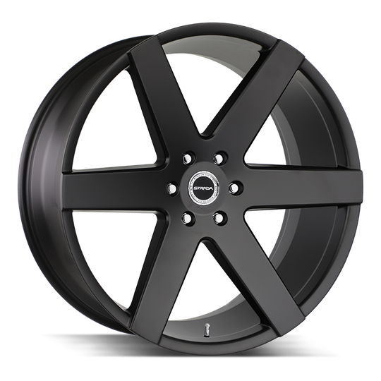 S60463924SB - Strada S60 Coda 24X10 6x139.7 24mm Stealth Black - Strada Wheels Canada