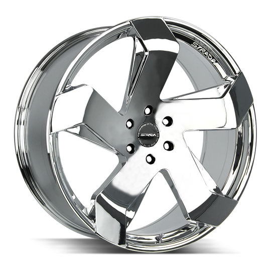 S65251235 - Strada S65 Coltello 22X9 5x112 35mm Chrome - Strada Wheels Canada