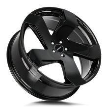Load image into Gallery viewer, S65051235GBML - Strada S65 Coltello 20X8.5 5x112 40mm Gloss Black Milled - Strada Wheels Canada