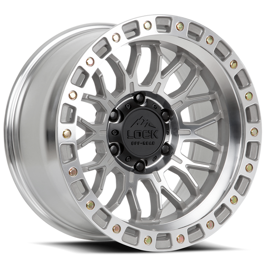 COMBAT-7963MC12N - Lock Off-Road Combat 17X9 6X135 ET -12mm Machined With Clear Coat - Lock Off-Road Wheels Canada