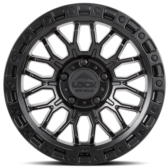 COMBAT-2957MB - Lock Offroad Combat 20X9 5X127 ET 0mm Matte Black - Lock Offroad Wheels Canada