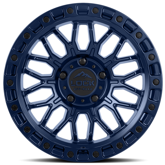 COMBAT-7969BLUE - Lock Offroad Combat 17X9 6X139.7 ET 1mm Matte Blue - Lock Offroad Wheels Canada