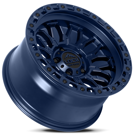 COMBAT-7963BLUE - Lock Off-Road Combat 17X9 6X135 ET 1mm Matte Blue - Lock Off-Road Wheels Canada
