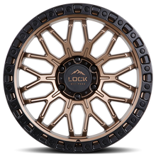 Load image into Gallery viewer, COMBAT-7957MRMBR - Lock Offroad Combat 17X9 5X127 ET 1mm Matte Desert Bronze With Black Ring - Lock Offroad Wheels Canada
