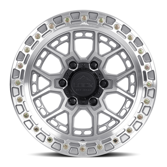 COMMANDO-2957MC - Lock Offroad Commando 20X9 5X127 ET 0mm Machined Face Polish - Lock Offroad Wheels Canada