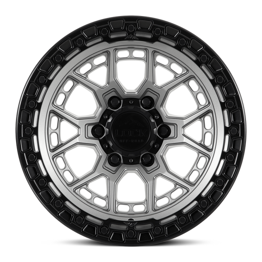 COMMANDO-2969MGMBR - Lock Offroad Commando 20X9 6X139.7 ET 0mm Matte Grey With Black Ring - Lock Offroad Wheels Canada