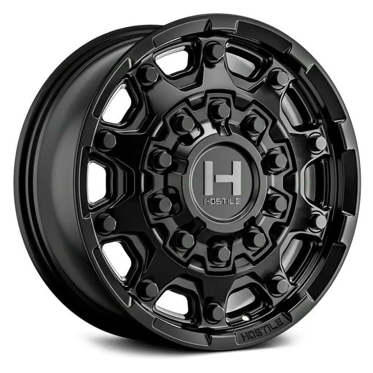 H134-2095003845BB - Hostile Condor 20X9.5 8X165.1 / 8X170 -18mm Asphalt - Hostile Wheels Canada
