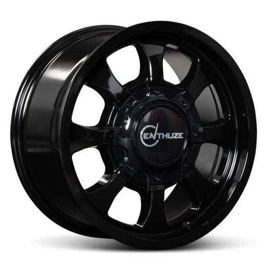 ENTP807A-1890X25 - Enthuze Counterstrike 18X9 8X180 25mm Gloss Black - Enthuze Wheels Canada