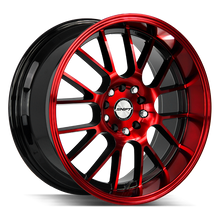 Load image into Gallery viewer, H28850030GBMR - Shift H28 Crank 18X8.5 5X100 / 5X114.3 30mm Black &amp; Red - Shift H28 Wheels Canada