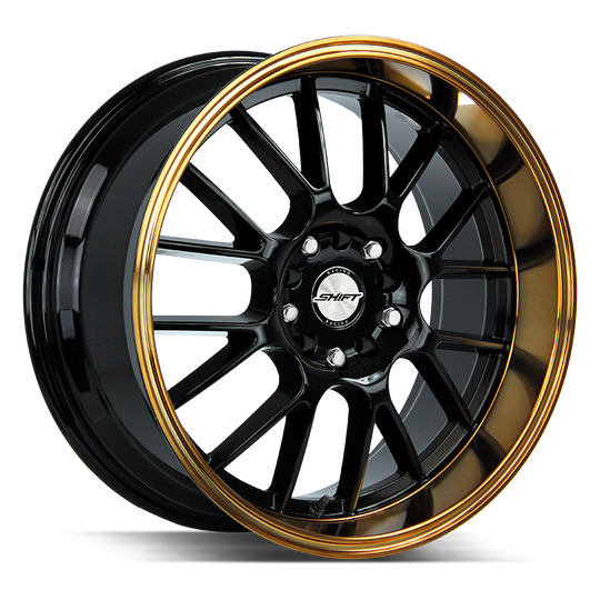 H28850030BBZ - Shift H28 Crank 18X8.5 5X114.3 / 5X100 30mm Bronze - Shift H28 Wheels Canada