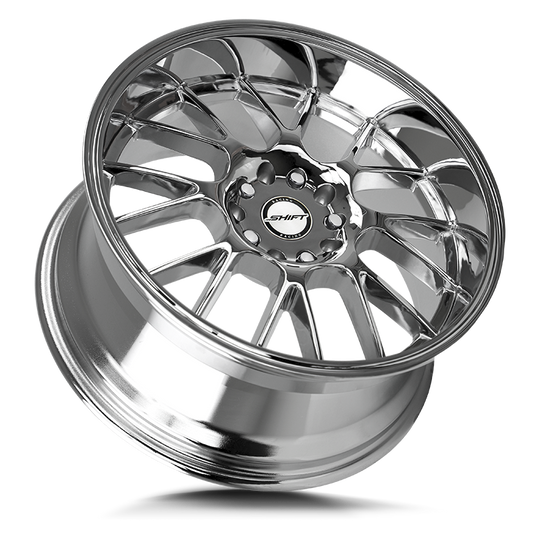 H28850030C - Shift H28 Crank 18X8.5 5X114.3 / 5X100 30mm Chrome - Shift H28 Wheels Canada