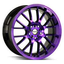 Load image into Gallery viewer, H28750030GBMP - Shift H28 Crank 17X7.5 5X114.3 / 5X100 30mm Gloss Black, Purple - Shift H28 Wheels Canada
