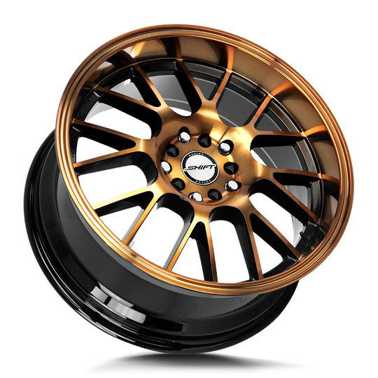 H28850030BMBZ - Shift H28 Crank 18X8.5 5X100 / 5X114.3 30mm Machined - Shift H28 Wheels Canada