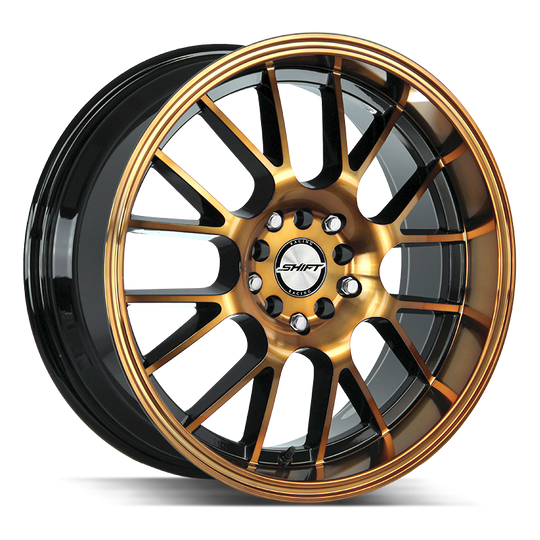 H28850030BMBZ - Shift H28 Crank 18X8.5 5X100 / 5X114.3 30mm Machined - Shift H28 Wheels Canada