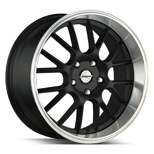 H28840030BP - Shift H28 Crank 18X8.5 4X100 / 4X114.3 30mm Polished - Shift H28 Wheels Canada