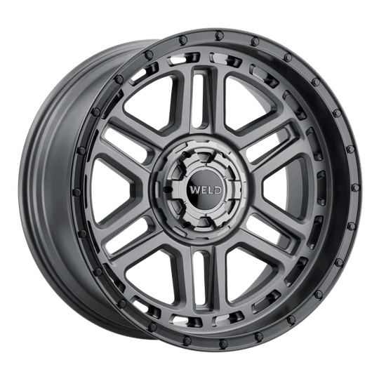 W22100098475 - Weld Off-Road Crux 20X10 6X135 / 6X139.7 ET -18mm Satin Gunmetal - Weld Off-Road Wheels Canada