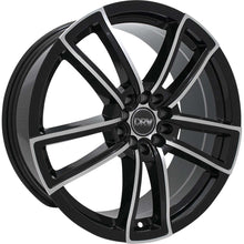 Load image into Gallery viewer, D12-18808H4073BMF - DRW D12 18X8 4X114.3 / 4X100 40mm Gloss Black Machine Face - DRW Wheels Canada