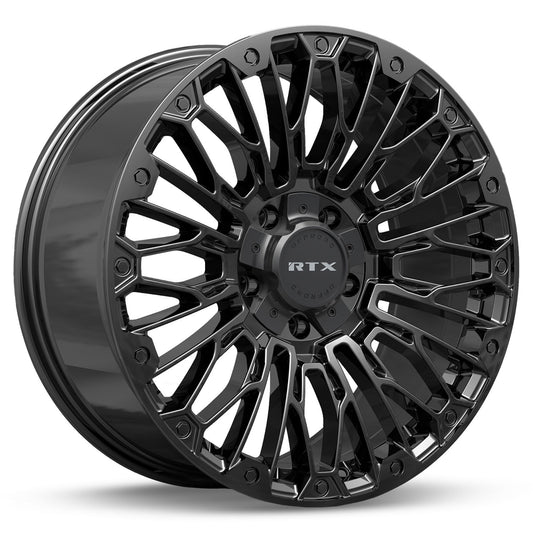 083463 - RTX Offroad Chaos 18X9 8X180 ET 18mm Gloss Black -  RTX Wheels Canada