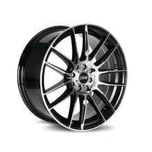 Charger l'image dans la galerie, D22-188010H1083873BMF - DRW D22 18X8 5X108 / 5X114.3 38mm Black Machined Face - DRW Wheels Canada