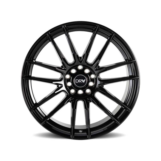 D22-188010H3873B - DRW D22 18X8 5X114.3 / 5X100 38mm Gloss Black - DRW Wheels Canada