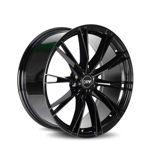 D23-188010H1083873B - DRW D23 18X8 5X108 / 5X114.3 38mm Gloss Black - DRW Wheels Canada