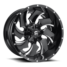 Charger l'image dans la galerie, D23924201847 - Fuel Off-Road D239 Cleaver 24X12 8X180 -44 mm Gloss Black Milled - Fuel Off-Road Wheels Canada