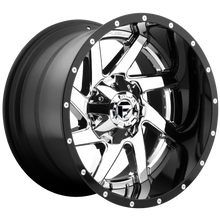 Charger l'image dans la galerie, D26322408247 - Fuel Off-Road D263 Renegade 22X14 8X165.1 -70 mm Chrome Plated Gloss Black Lip - Fuel Off-Road Wheels Canada