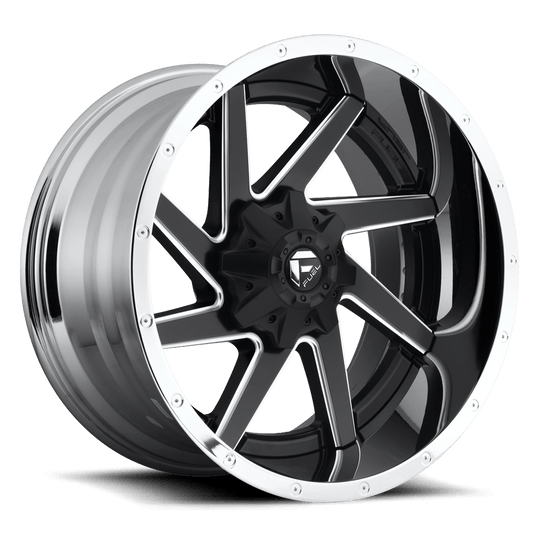 D26420209847 - Fuel Off-Road D264 Renegade 20X12 6X135 6X139.7 -44 mm Matte Black Chrome Lip - Fuel Off-Road Wheels Canada