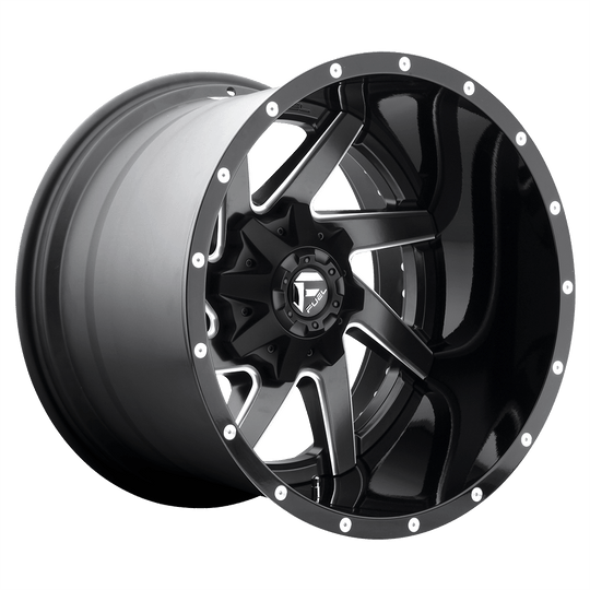 D26522201847 - Fuel Off-Road D265 Renegade 22X12 8X180 -44 mm Matte Black Milled - Fuel Off-Road Wheels Canada