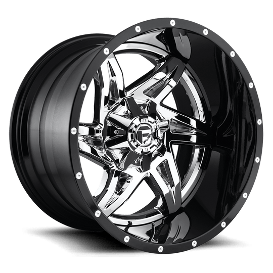 D27222001750 - Fuel Off-Road D272 Rocker 22X10 8X170 -13 mm Chrome Plated Gloss Black Lip - Fuel Off-Road Wheels Canada