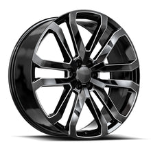 Charger l'image dans la galerie, D37-2295031GBM - O.E. Revolution D-37 22X9 6X139.7 31mm Gloss Black &amp; Milled - O.E. Revolution Wheels Canada