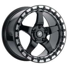 Load image into Gallery viewer, F001B0067P50 - Forgestar D5 Beadlock 15X10 5X114.3 ET 50mm Gloss Black Machined - Forgestar Wheels Canada