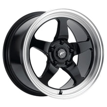 Load image into Gallery viewer, F0918C062N38 - Forgestar D5 Drag 18X5 5X120.65 ET 1.5mm Gloss Black Machined - Forgestar Wheels Canada
