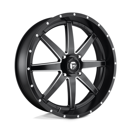 D5382470A644 - Fuel Off-Road D538 Maverick 24X7 4X137 13mm Matte Black Milled - Fuel Off-Road Wheels Canada