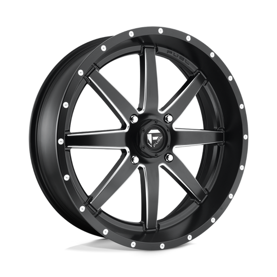 D5381670A544 - Fuel Off-Road D538 Maverick 16X7 4X156 13mm Matte Black Milled - Fuel Off-Road Wheels Canada