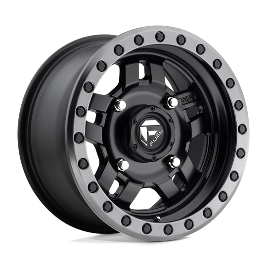D5571570A644 - Fuel Off-Road D557 Anza 15X7 4X137 13mm Matte Black Gun Metal Ring - Fuel Off-Road Wheels Canada