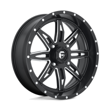 Charger l'image dans la galerie, D5672070A544 - Fuel Off-Road D567 Lethal 20X7 4X156 13mm Matte Black Milled - Fuel Off-Road Wheels Canada
