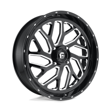 Load image into Gallery viewer, D5812470A544 - Fuel Off-Road D581 Triton 24X7 4X156 13mm Gloss Black Milled - Fuel Off-Road Wheels Canada