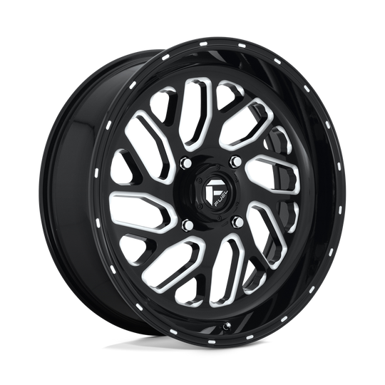 D5812070A644 - Fuel Off-Road D581 Triton 20X7 4X137 13mm Gloss Black Milled - Fuel Off-Road Wheels Canada