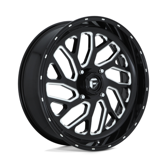 D5812270A644 - Fuel Off-Road D581 Triton 22X7 4X137 13mm Gloss Black Milled - Fuel Off-Road Wheels Canada