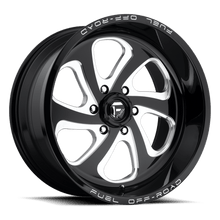 Charger l'image dans la galerie, D58720908357 - Fuel Off-Road D587 Flow 20X9 6X139.7 20mm Gloss Black Milled - Fuel Off-Road Wheels Canada