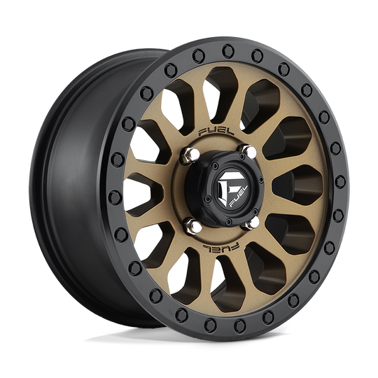 D6001470A654 - Fuel Off-Road D600 Vector 14X7 4X137 38mm Matte Bronze Black Bead Ring - Fuel Off-Road Wheels Canada