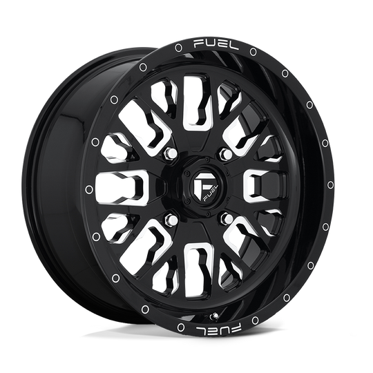 D6111870A644 - Fuel Off-Road D611 Stroke 18X7 4X137 13mm Gloss Black Milled - Fuel Off-Road Wheels Canada